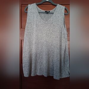 Lane Bryant V-Neck Gray Sweater